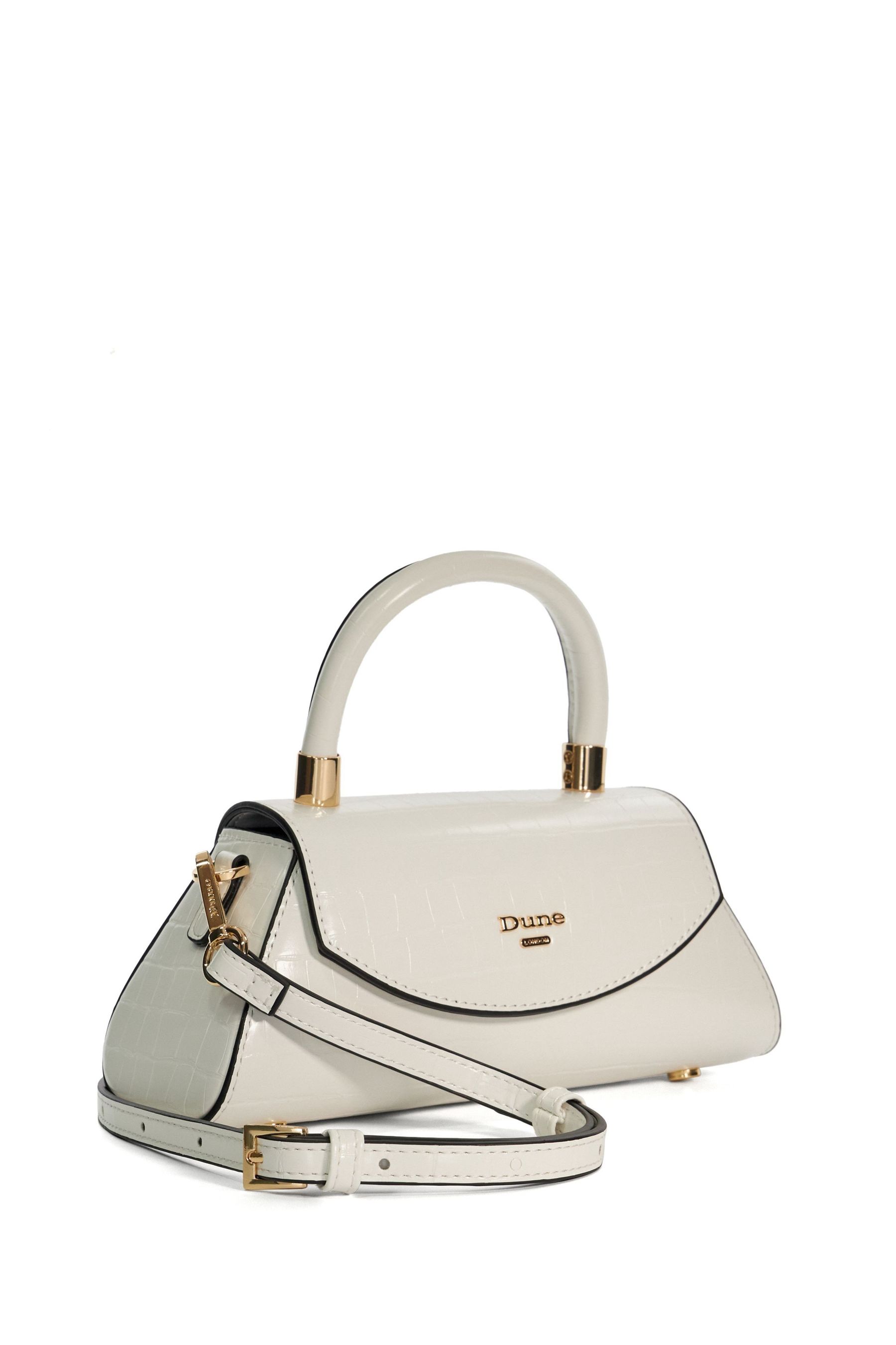 Buy Dune London White Dini Mini Top Handle Grab Bag from Next Ireland