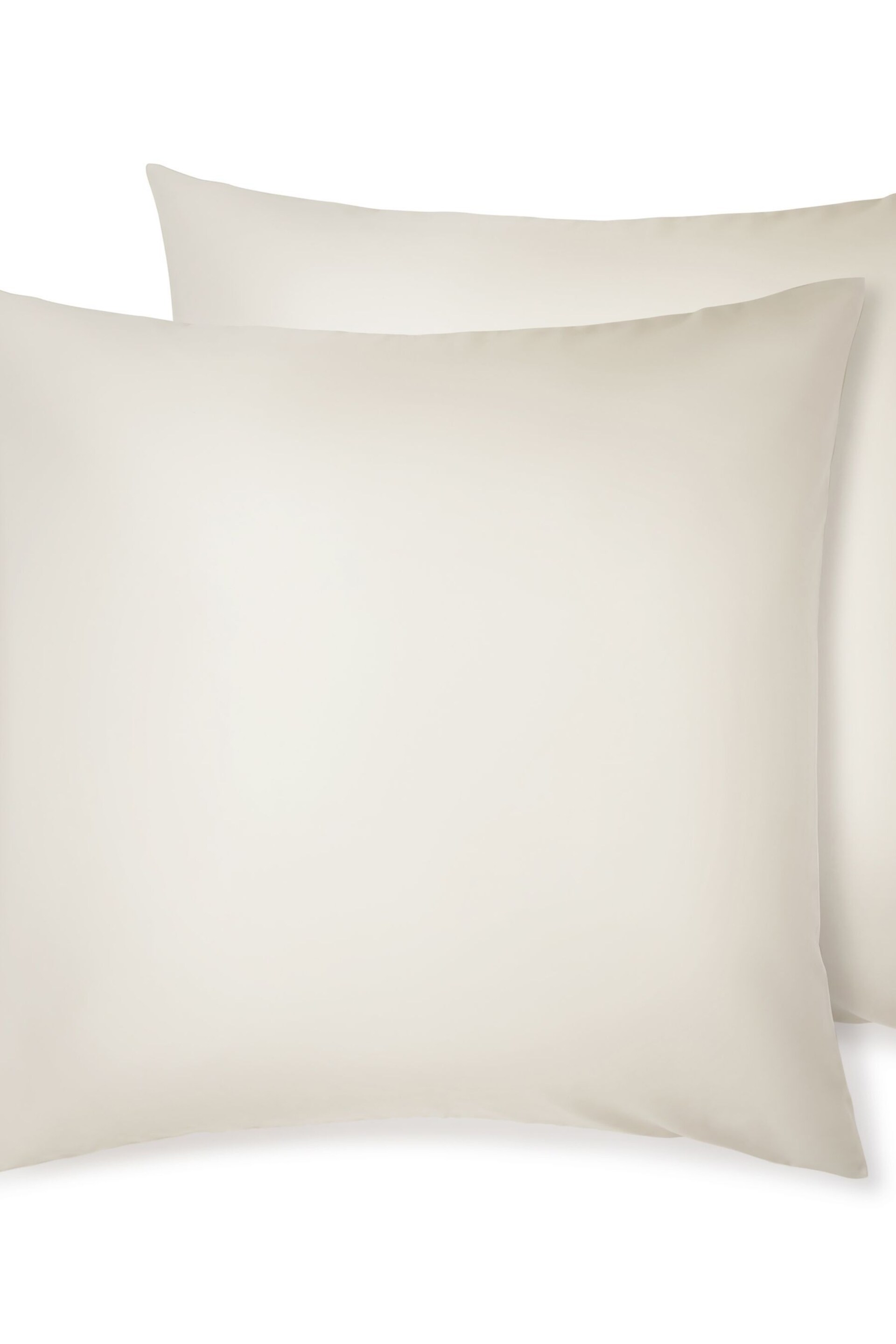 Bedfolk Set of 2 Natural Luxe Cotton Square Pillowcases - Image 2 of 3