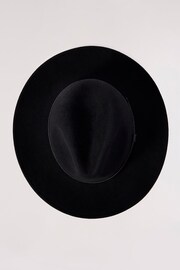 Apricot Black Wool Fedora Hat - Image 2 of 6
