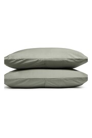 Bedfolk Set of 2 Green Luxe Cotton King Pillowcases - Image 5 of 5