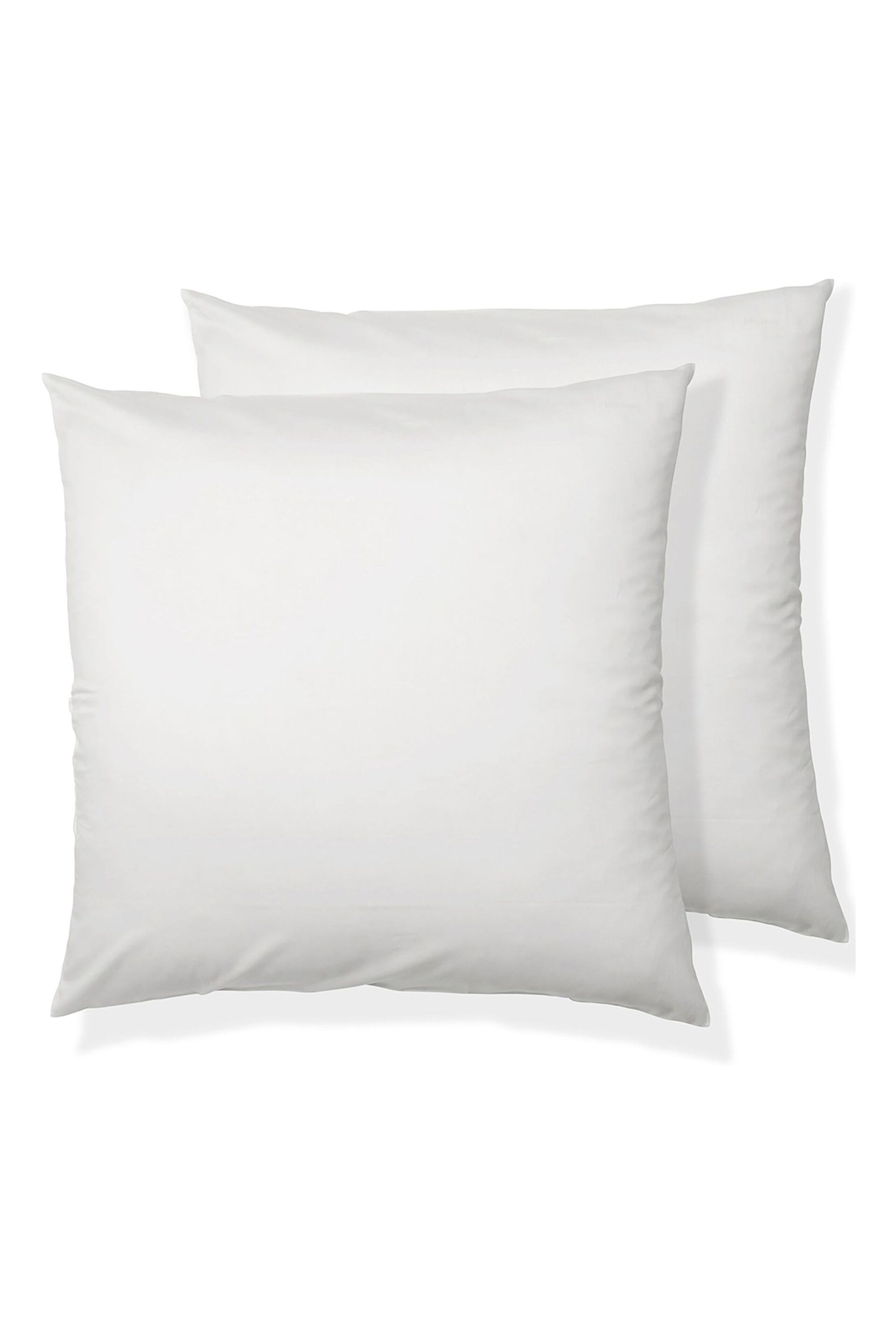 Bedfolk Set of 2 White Luxe Cotton Square Pillowcases - Image 3 of 3