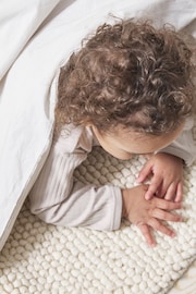 Bedfolk White Toddler Duvet Cover - Image 2 of 3