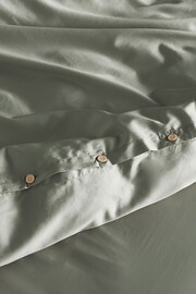 Bedfolk Green Luxe Cotton Deep Fitted Sheet - Image 3 of 4