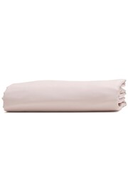 Bedfolk Pink 100% Cotton Luxe Fitted Sheet - Image 1 of 4