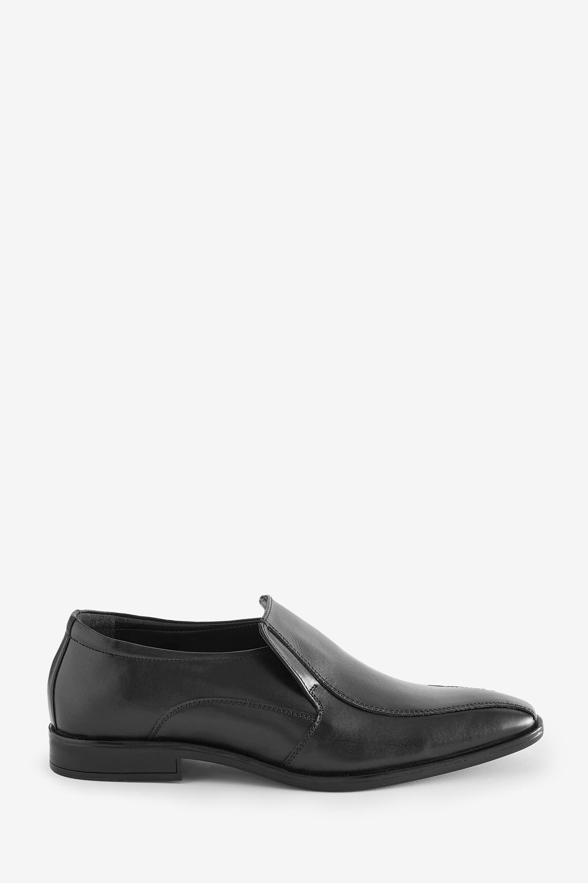 Lotus Black Leather Loafers - Image 1 of 5