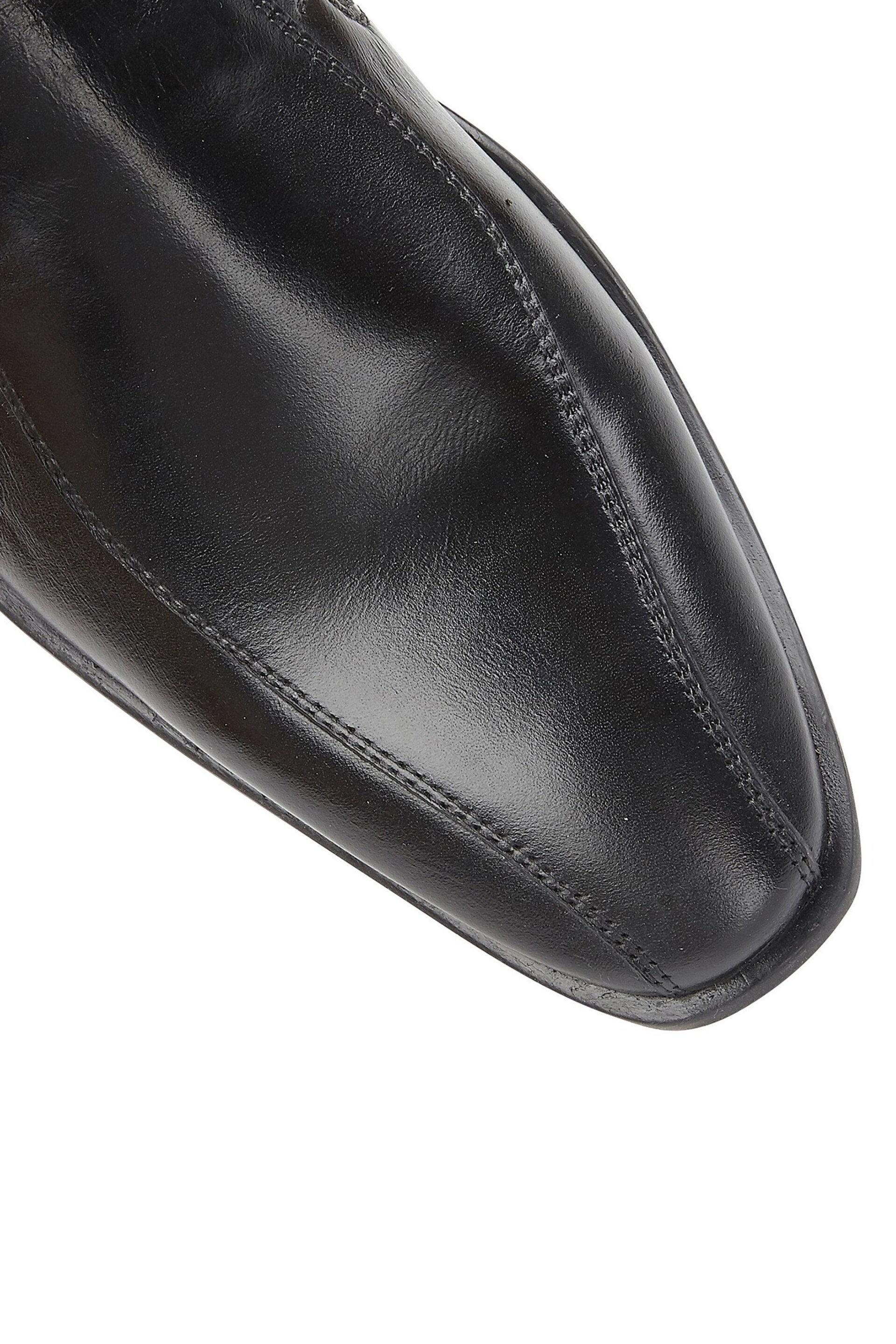 Lotus Black Leather Loafers - Image 5 of 5