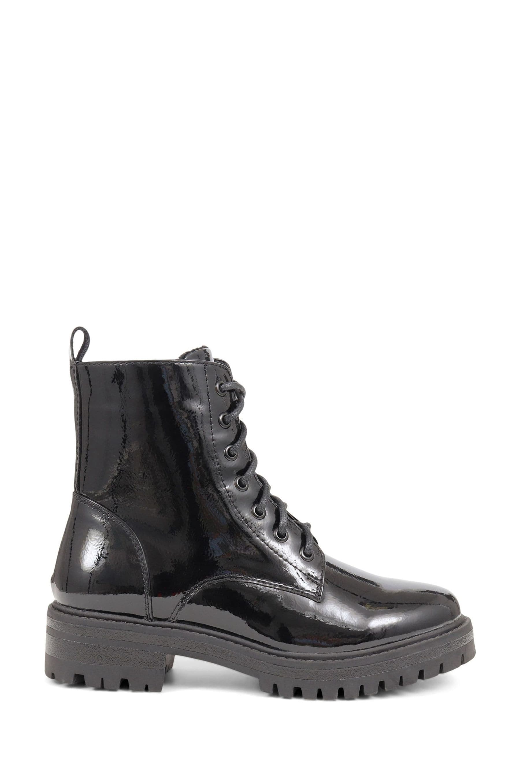 Buy Pavers Black Lace Up Biker Boots from Next France