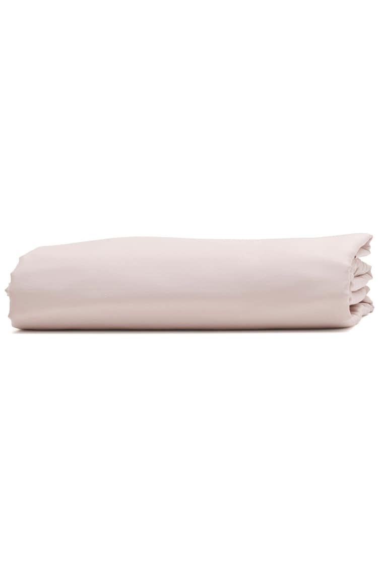 Bedfolk Pink 100% Cotton Luxe Deep Fitted Sheet - Image 2 of 4