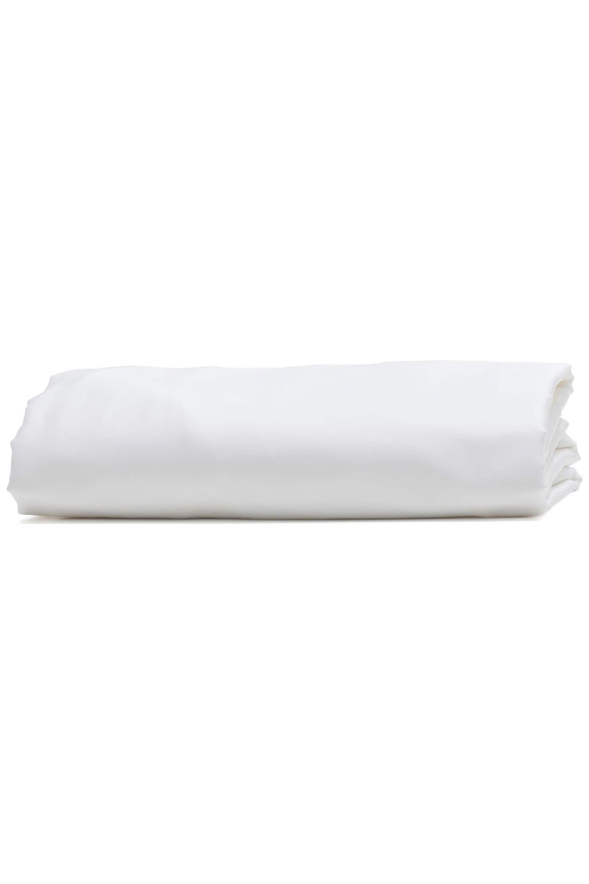 Bedfolk White Luxe Cotton Fitted Sheet - Image 4 of 4