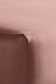 Bedfolk Orange Luxe Cotton Deep Fitted Sheet - Image 1 of 4