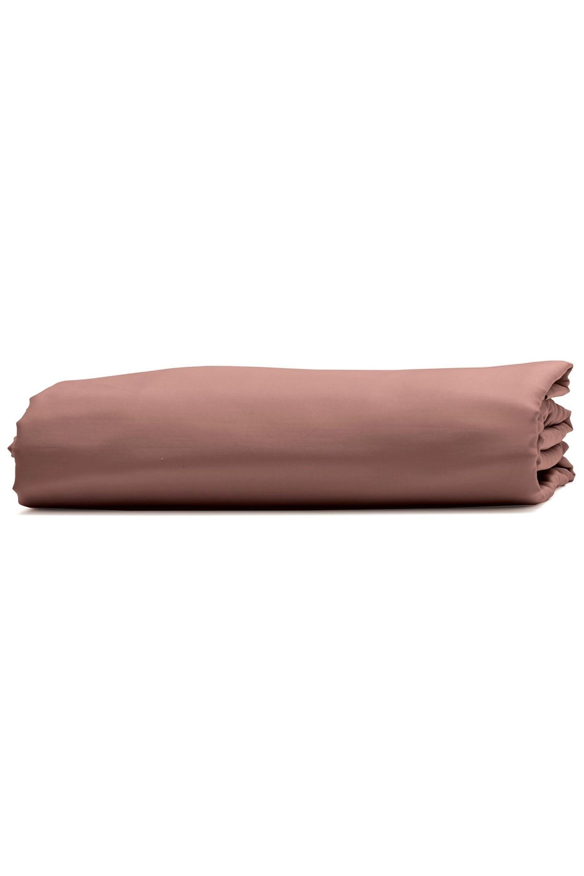 Bedfolk Orange Luxe Cotton Deep Fitted Sheet - Image 4 of 4