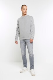 River Island Grey Skinny Fit Jeans - Image 1 of 4