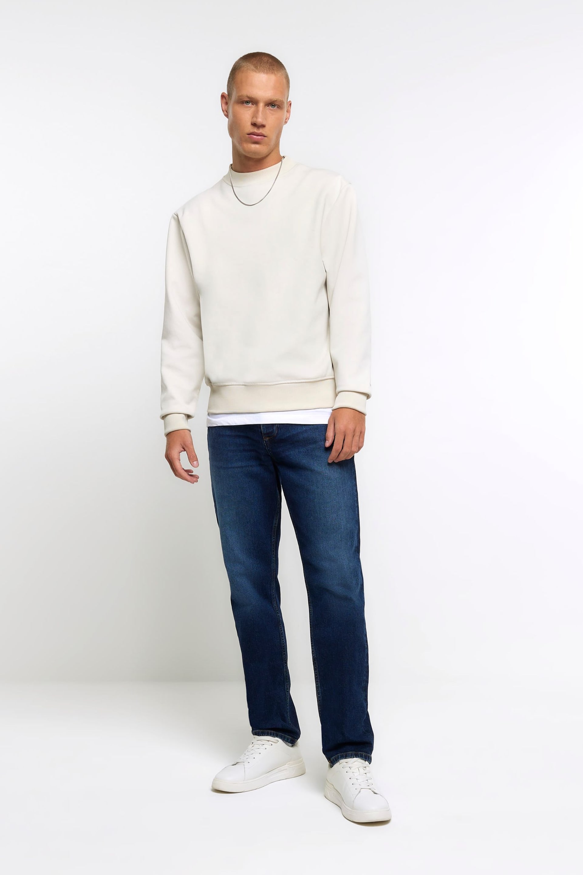 River Island Blue Slim Fit Jeans - Image 1 of 3
