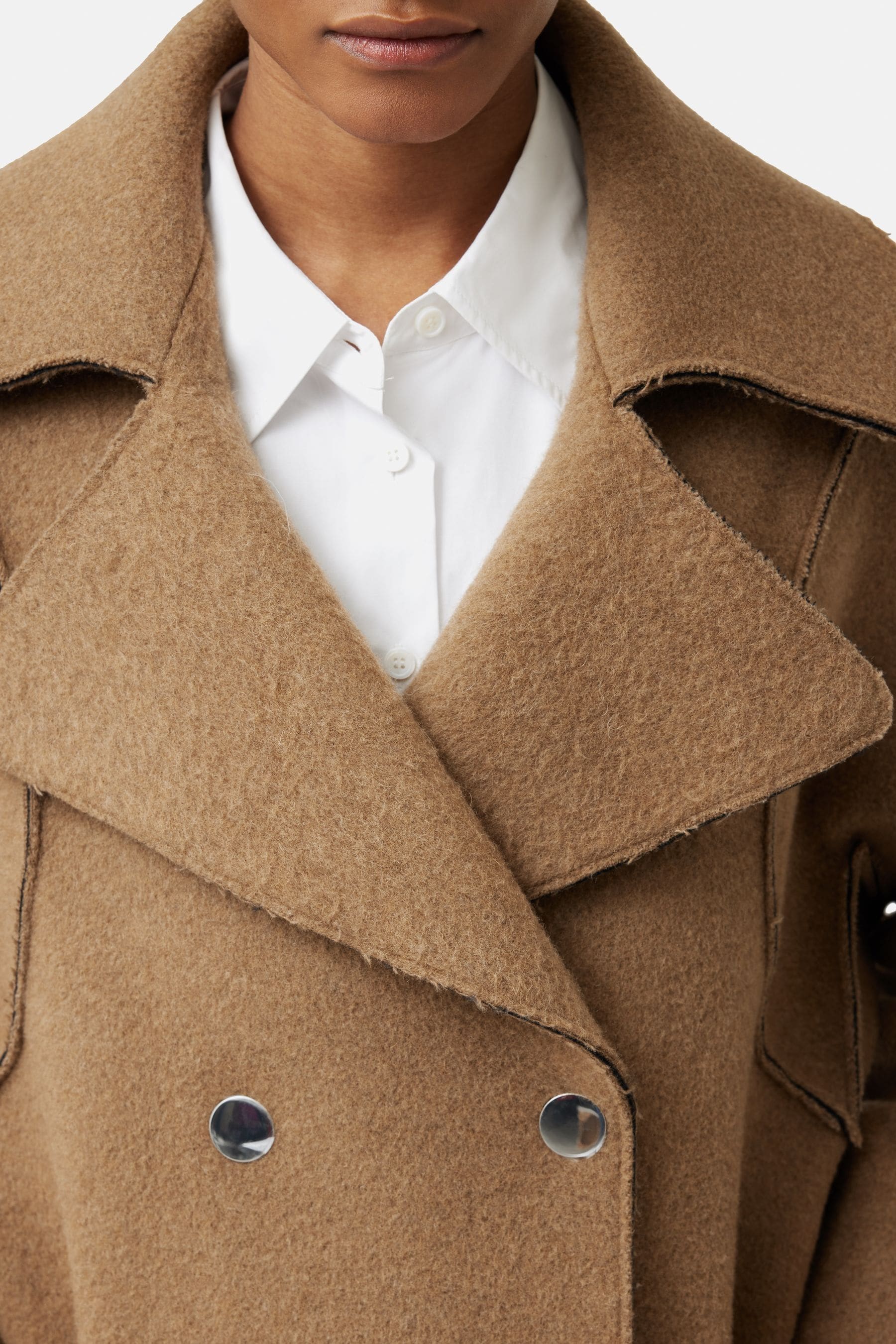 Jigsaw double knit raw edge jacket on sale