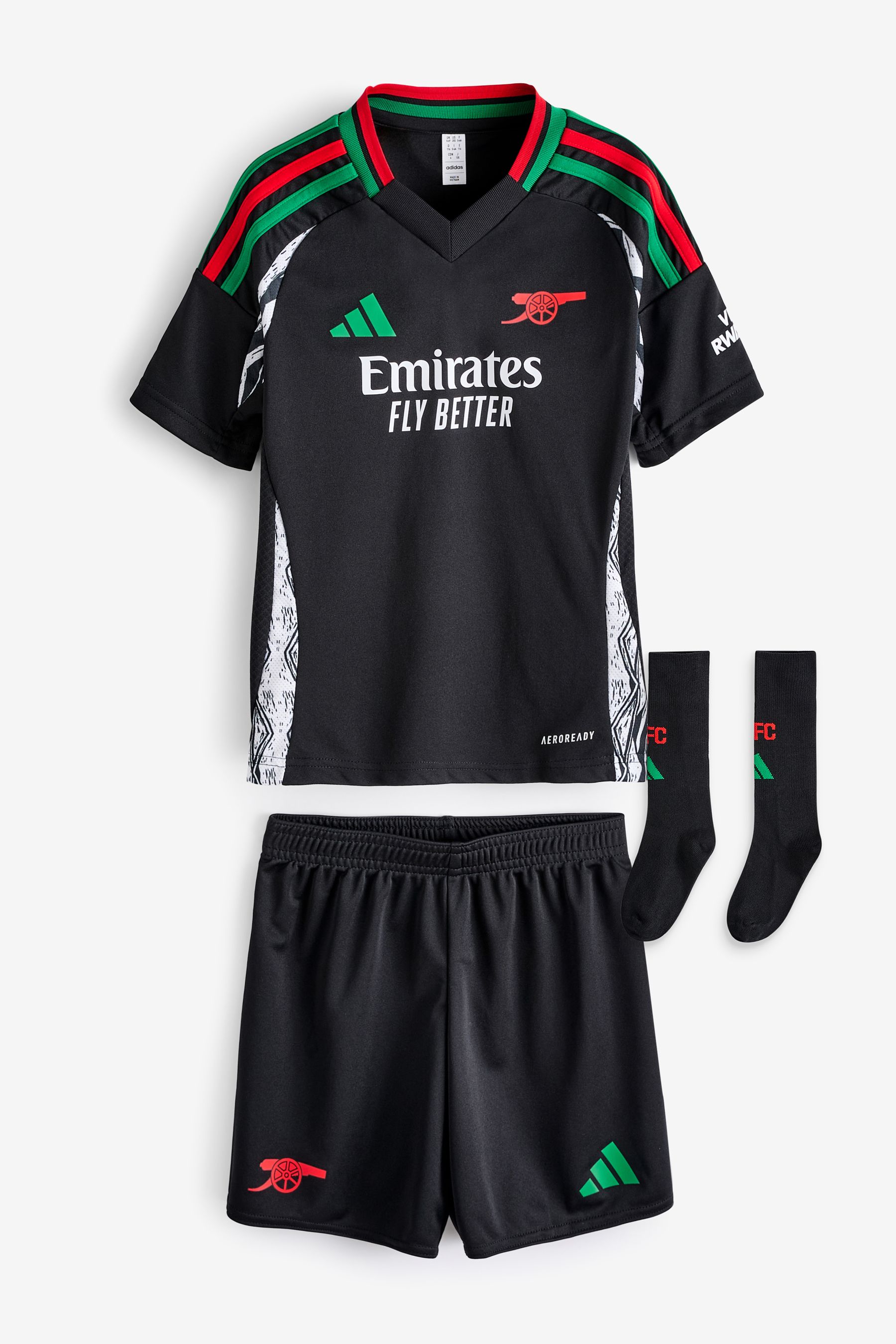Buy adidas Black Kids Arsenal 24 25 Away Mini Kit from the Next UK online shop
