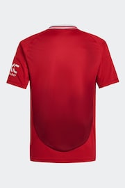 adidas Red Kids Manchester United 24/25 Home Jersey - Image 7 of 7