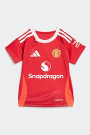 adidas Red Kids Manchester United 24/25 Home Baby Kit - Image 3 of 8