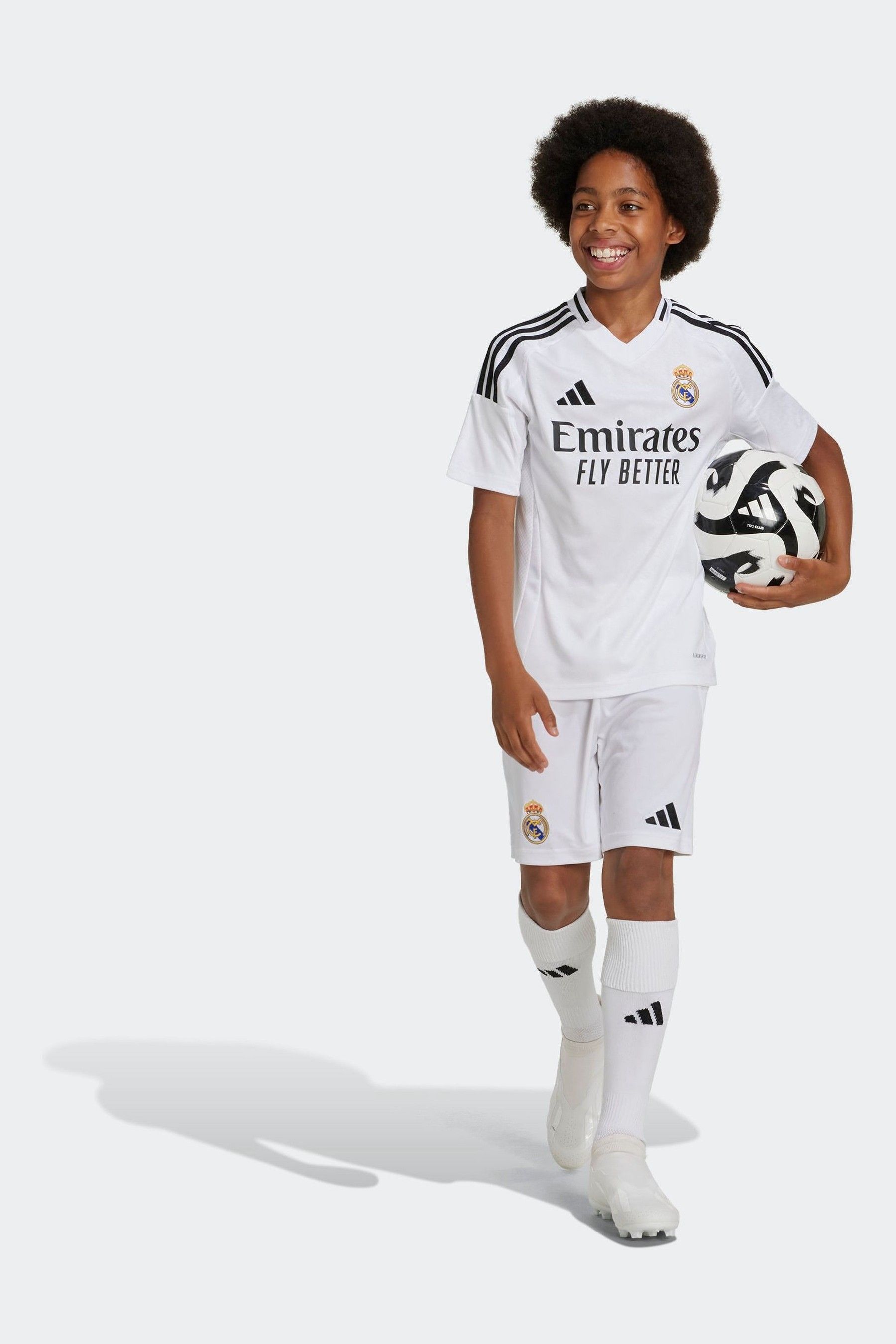 Real madrid home shorts cheap