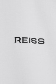 Reiss White Owens Slim Fit Cotton Polo Shirt - Image 6 of 6