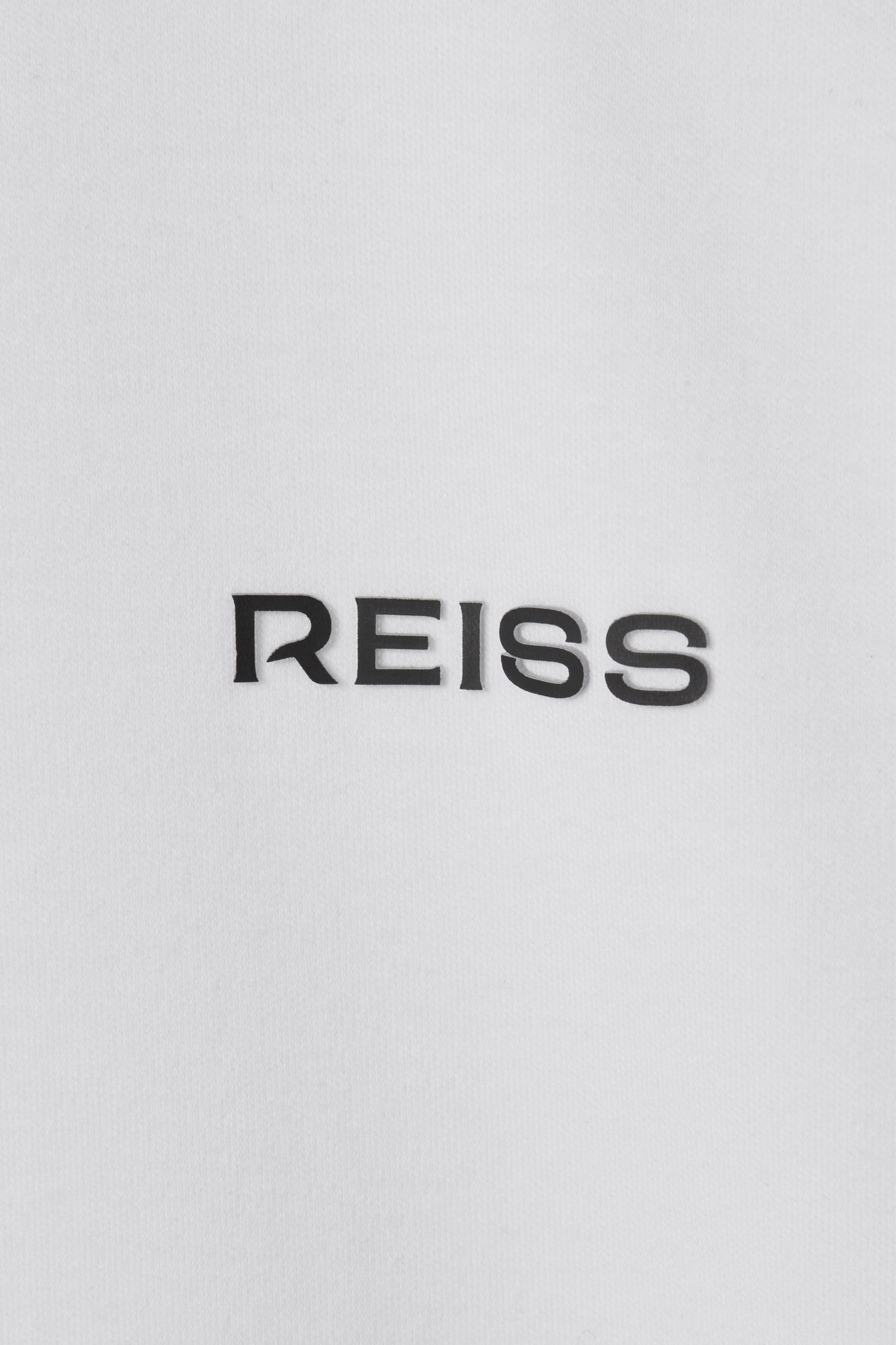 Reiss White Owens Slim Fit Cotton Polo Shirt - Image 6 of 6