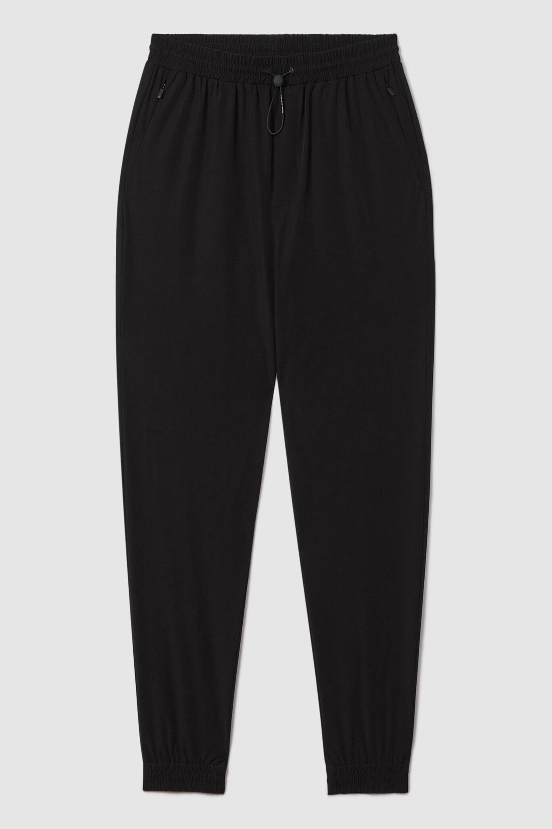 Reiss Onyx Black Dax Castore Water Repellent Track Pants - Image 2 of 8