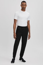 Reiss Onyx Black Dax Castore Water Repellent Track Pants - Image 6 of 8