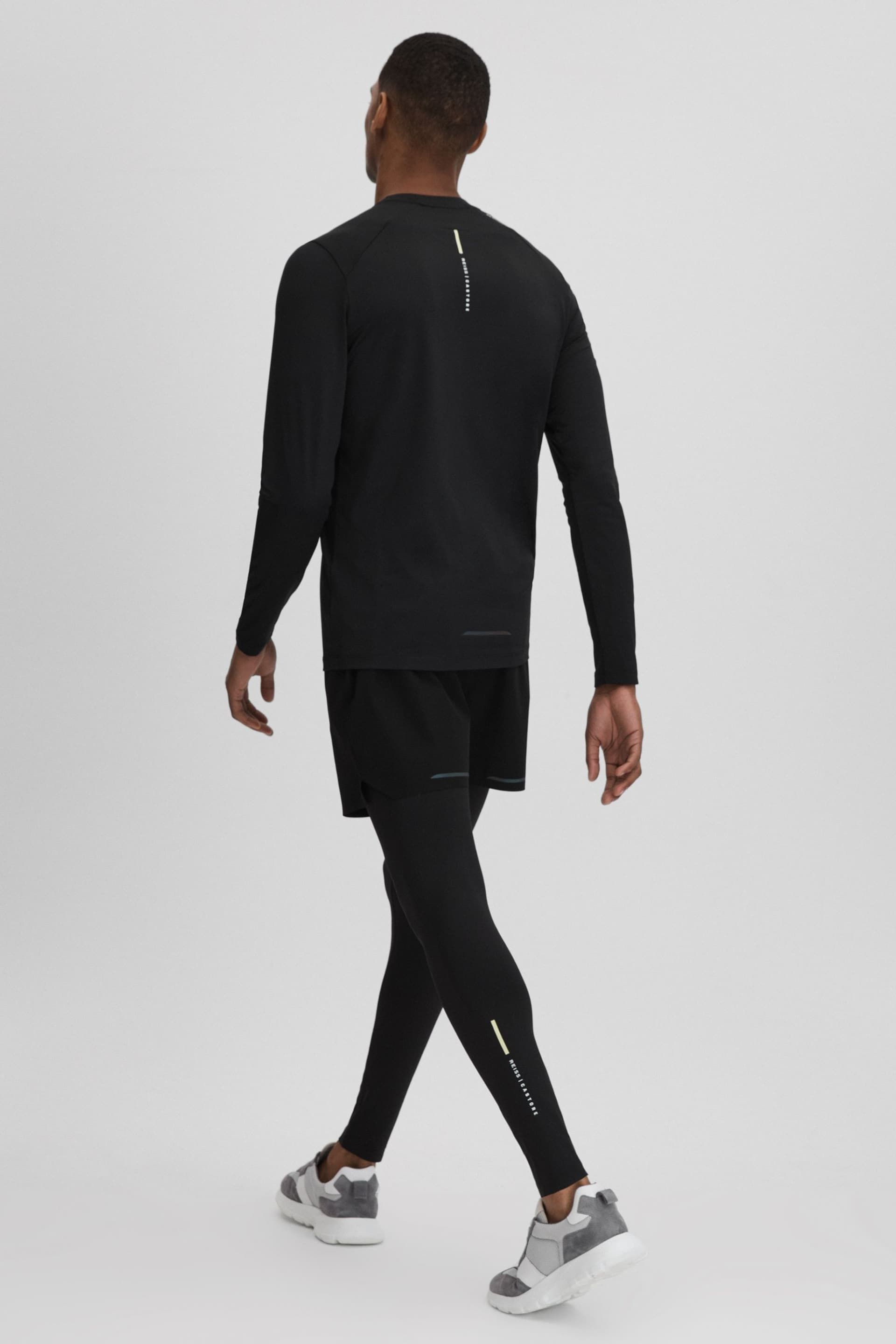 Reiss Onyx Black Holt Castore Performance Tights - Image 7 of 8