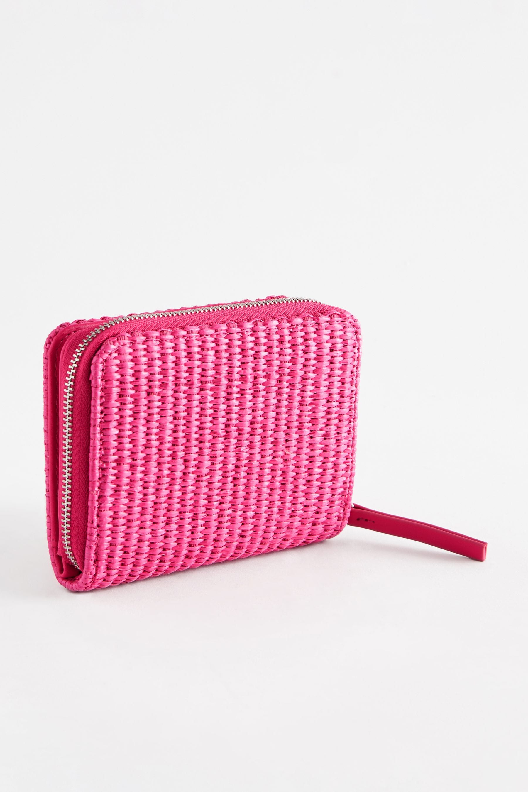 Buy Pink Raffia Purse from the Next UK online shop