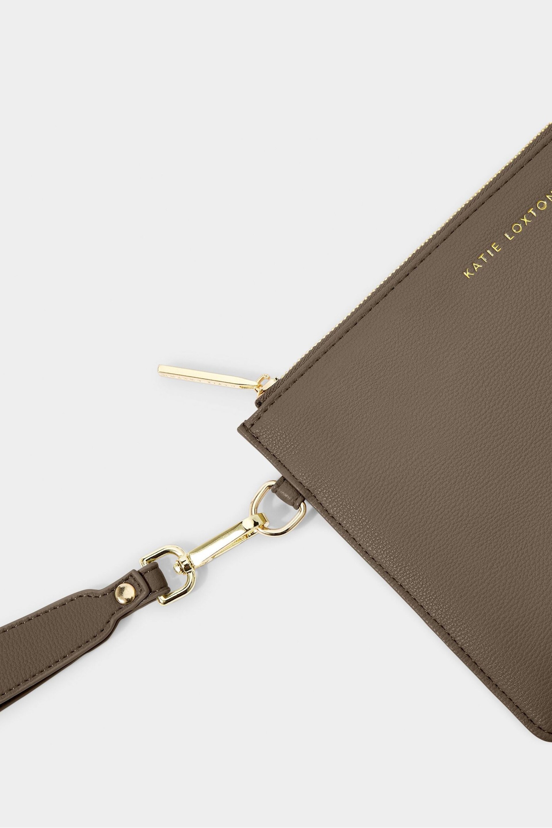 Katie Loxton Brown Zana Wristlet Pouch - Image 3 of 4