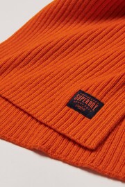 Superdry Orange Workwear Knit Scarf - Image 2 of 2