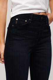 Superdry Black Organic Cotton High Rise Skinny Denim Jeans - Image 3 of 4