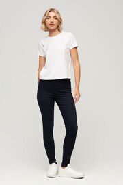 Superdry Black Organic Cotton High Rise Skinny Denim Jeans - Image 4 of 4