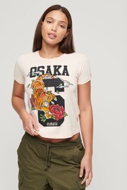 Superdry Pink Osaka 6 Narrative 90's T-Shirt - Image 1 of 3