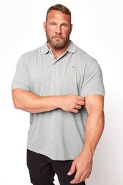 BadRhino Big & Tall Grey Core Polo Shirt - Image 1 of 3