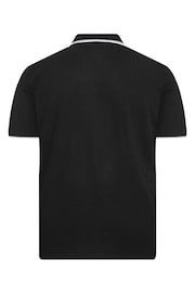 BadRhino Big & Tall Black Core Polo Shirt - Image 3 of 3