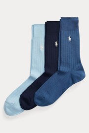 Polo Ralph Lauren Ribbed Cotton-Blend Crew Socks 3-Pack - Image 1 of 6