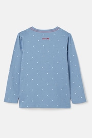 Joules Ava Blue Artwork T-Shirt - Image 2 of 5