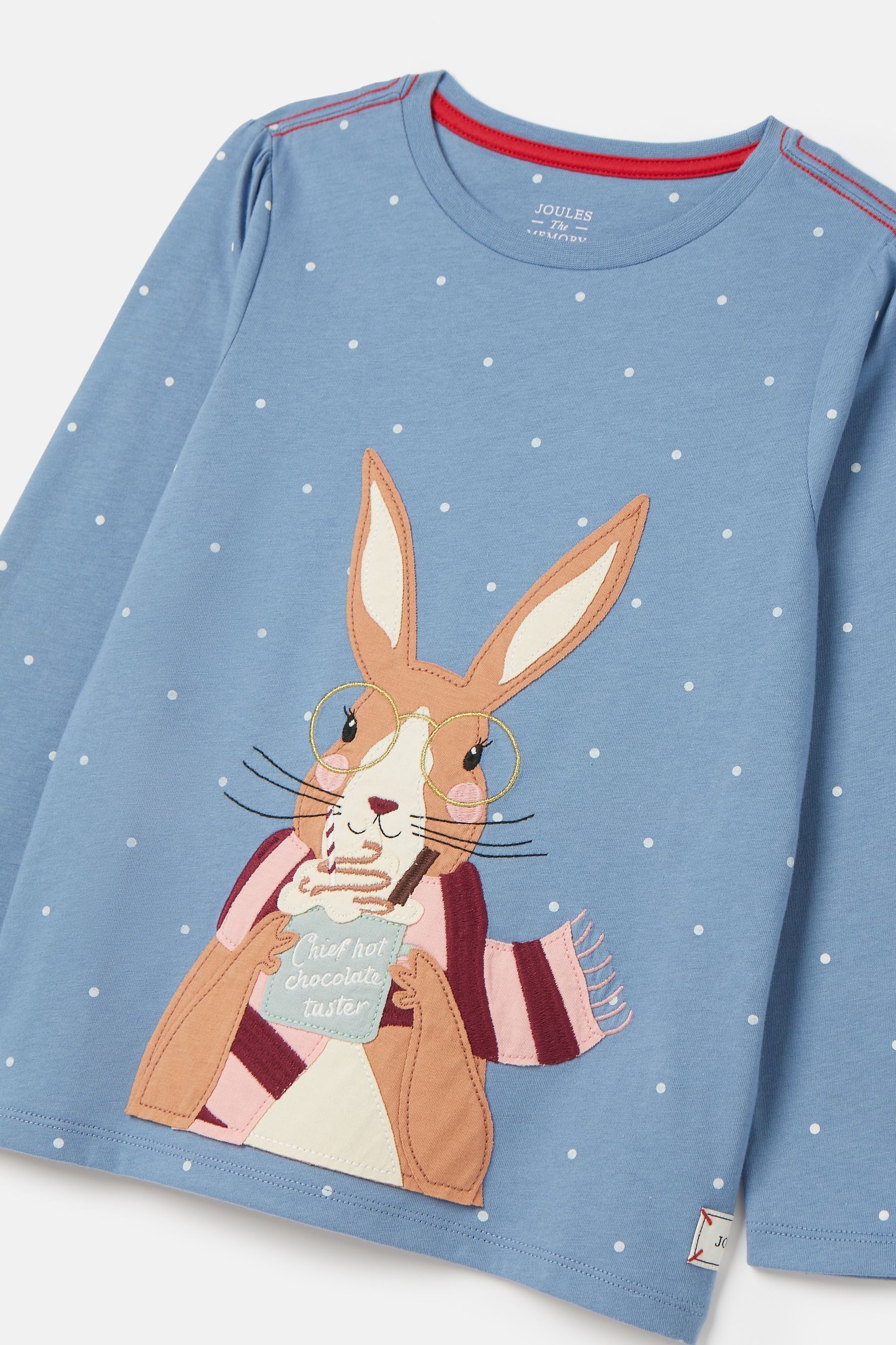 Buy Joules Girls Ava Blue Artwork T Shirt from Next USA