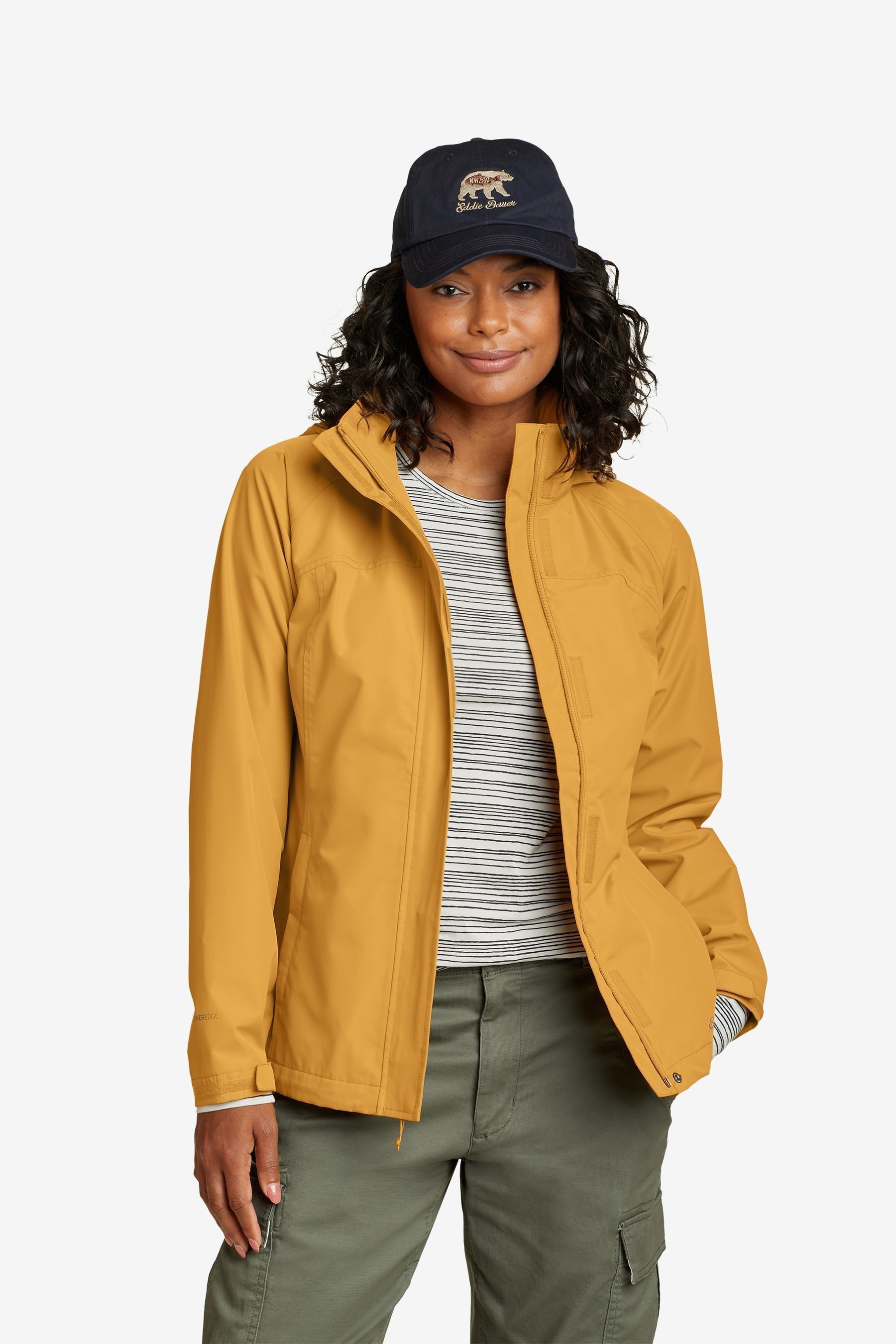 Buy Eddie Bauer Yellow Packable Rainfoil Butterscotch Jacket from Next Ireland