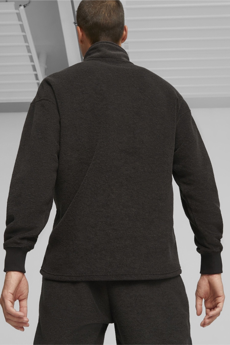 Puma Black Classics Men's Quarter-Zip Fleece - Image 2 of 7