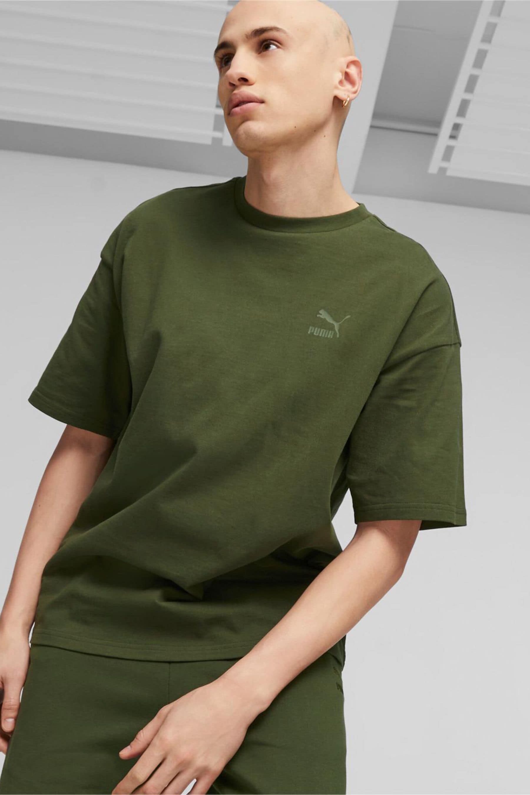 Puma green t shirt outlet