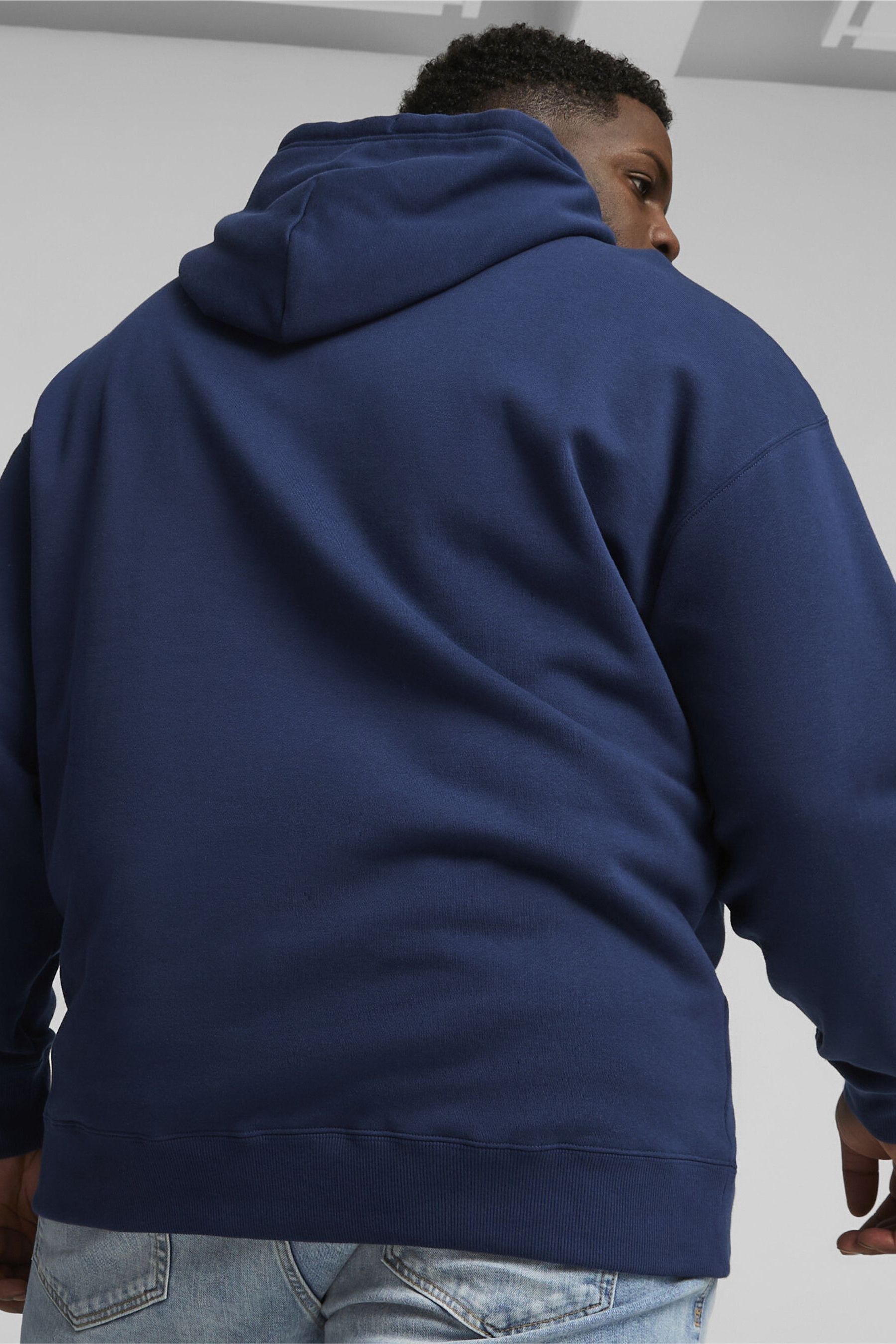 Puma blue hoodie mens best sale