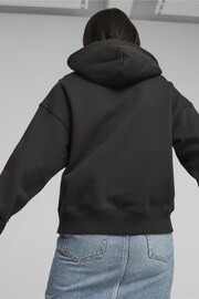 Puma Black Oversized Womens Hoodie - Image 2 of 9