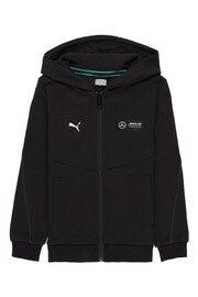 Puma Black Mercedes-AMG Petronas Motorsport Youth Hooded Sweat Jacket - Image 1 of 2