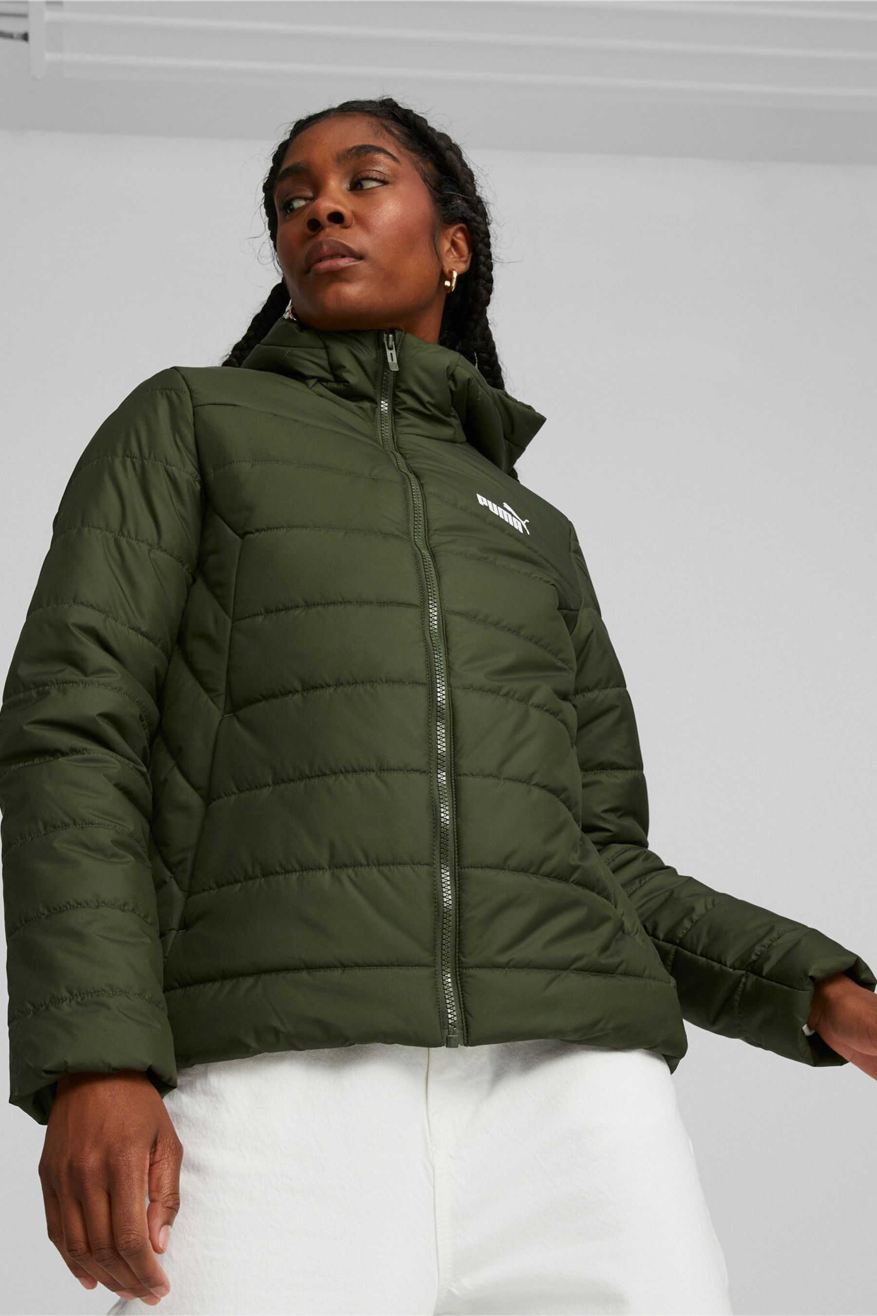 Buy Puma Green Essentials Women Padded Jacket from the Next UK online shop