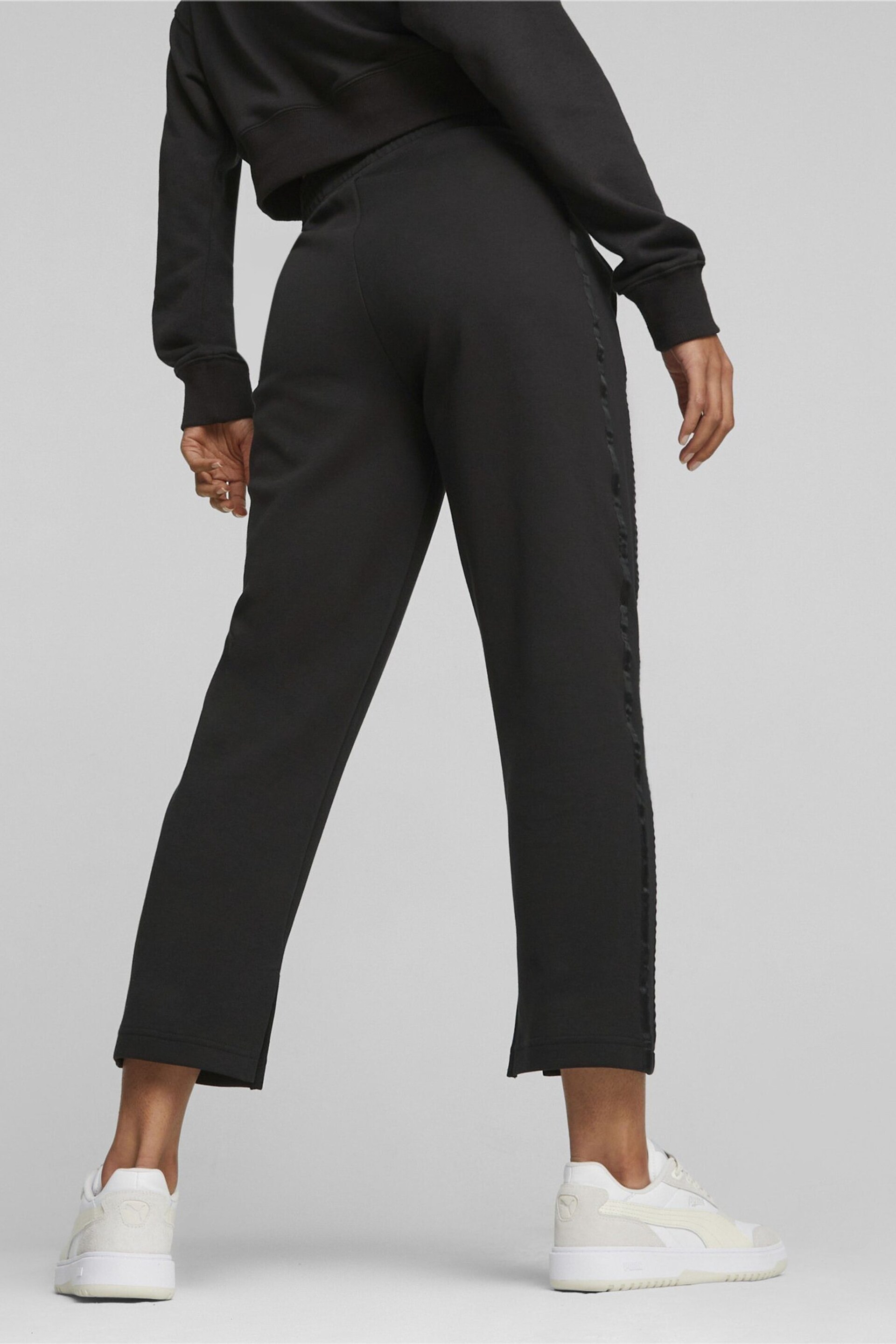 Puma Black T7 Womens High Waist Joggers - Image 2 of 9