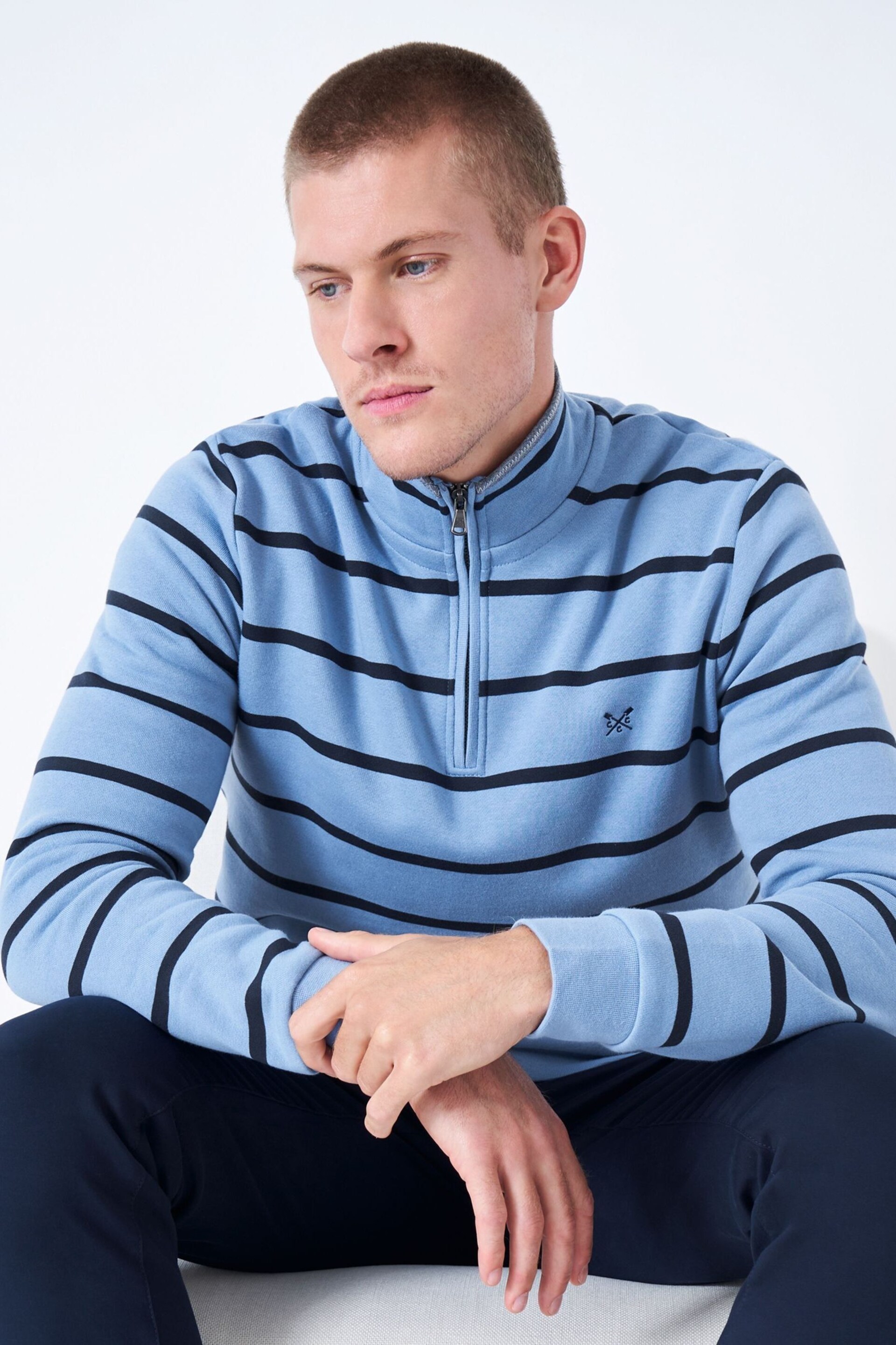 Crew Clothing Classic Half Zip Sweatshirt - Image 4 of 5