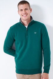 Crew Clothing Classic Half Zip Sweatshirt - Image 1 of 5