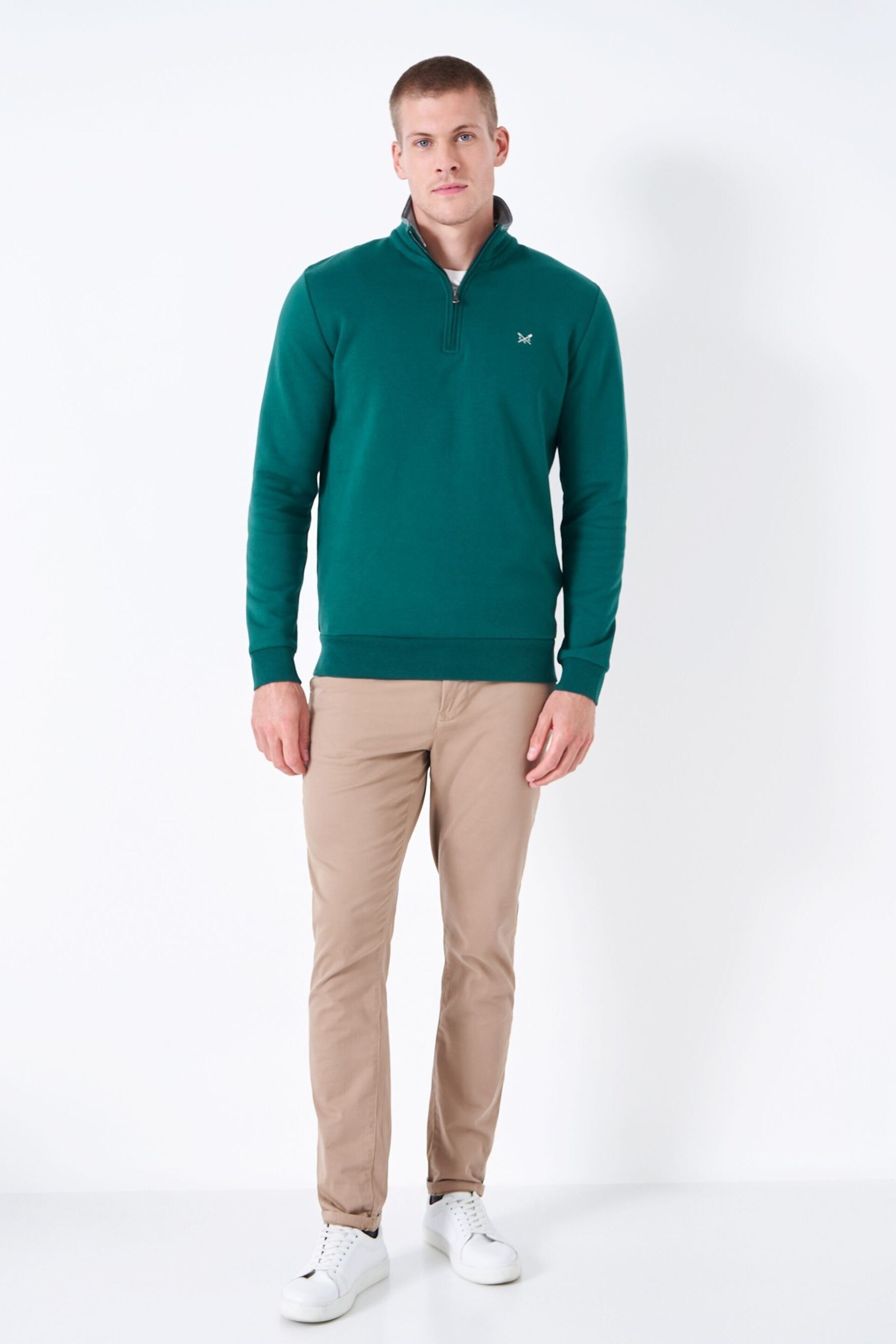 Crew Clothing Classic Half Zip Sweatshirt - Image 3 of 5