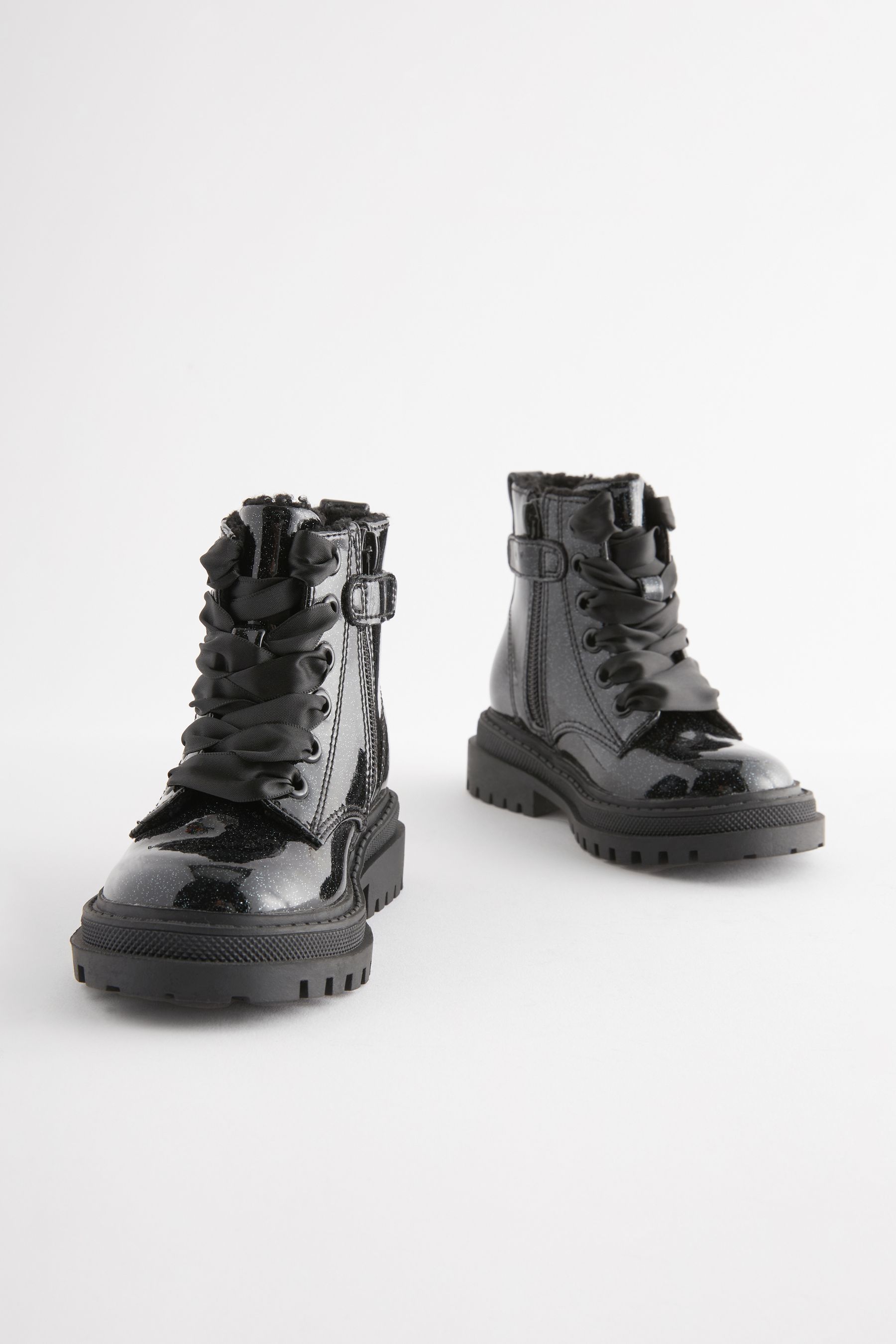 Next black patent boots discount